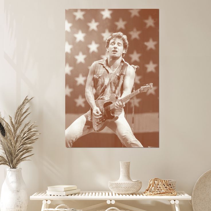 Bruce Springsteen Poster Sepia Born in the USA Size 24''x36''