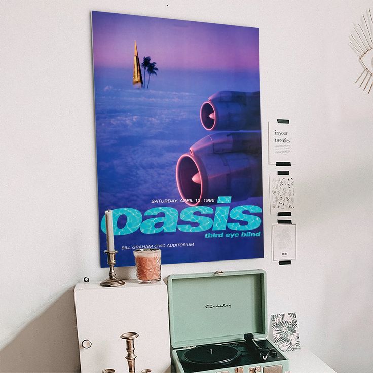 Oasis Concert Poster San Francisco 1996 Size 24''x36''