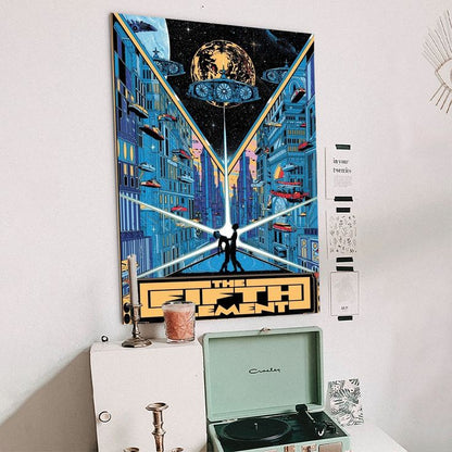 The Fifth Element Movie Poster Bruce Willis Print Alternate Version Wall Size 24''x36''
