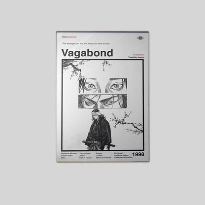 Vagabond Anime Poster: Minimalist Manga Art Print