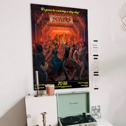 Movie Poster - Sinners 2025 Horror Movie - Graphic Style - Size 24''x36''