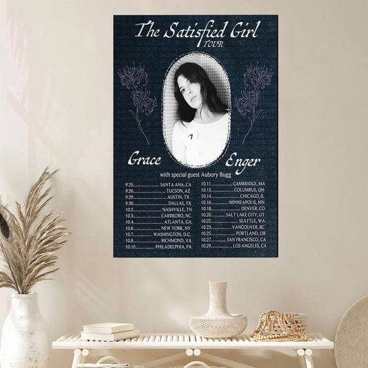 Grace Enger Fall Tour 2026 Indie Pop Music Concert Poster Wall Art Print 24x36