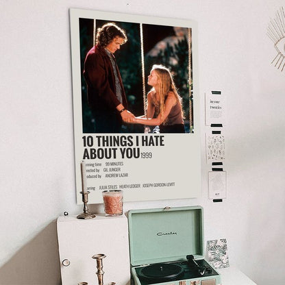 10 Things I Hate About You Posters & Prints on Canvas Wall Art Poster for Room Decor  Size 24''x36''