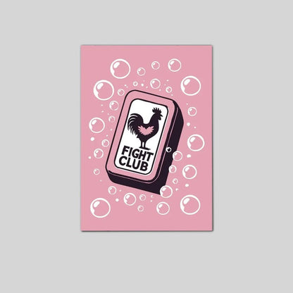 Fight Club Poster: Minimalist Cult Movie Art Full Size 24''x36''