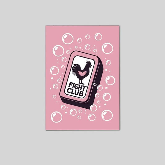Fight Club Poster: Minimalist Cult Movie Art Full Size 24''x36''