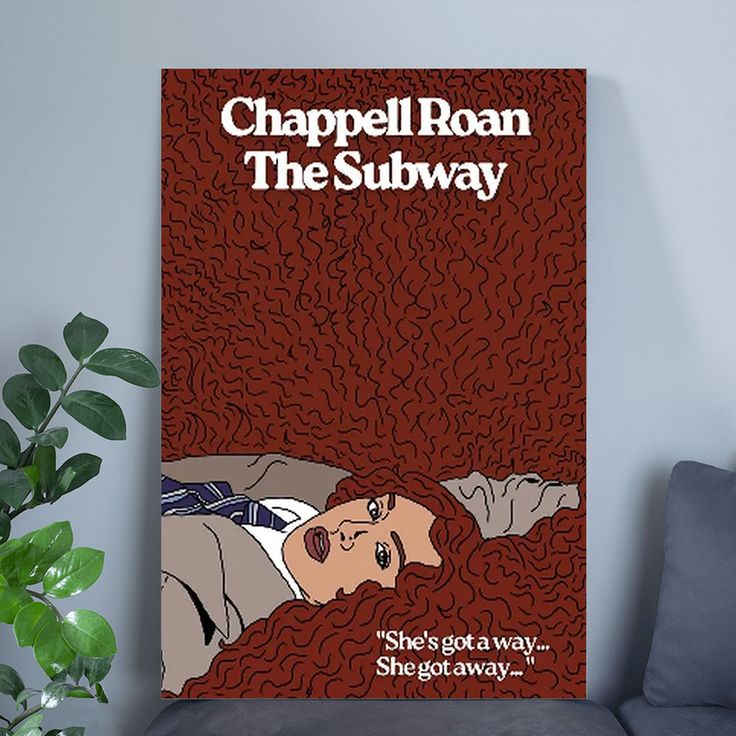 Chappell Roan Fan Art Poster – The Subway Scene Print Vibrant Pop Music Wall Art Retro Style - Size 24''x36''