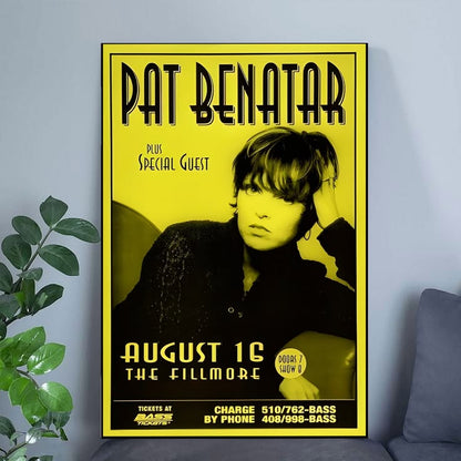 Pat Benatar Poster Live! The Fillmore Tour Poster Poster Size 24''x36''