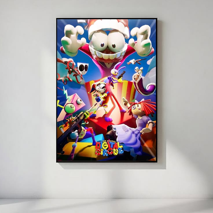 The Amazing Digital Circus 1 Poster, Anime Wall Art Decor, Unframed Anime Wall Decor