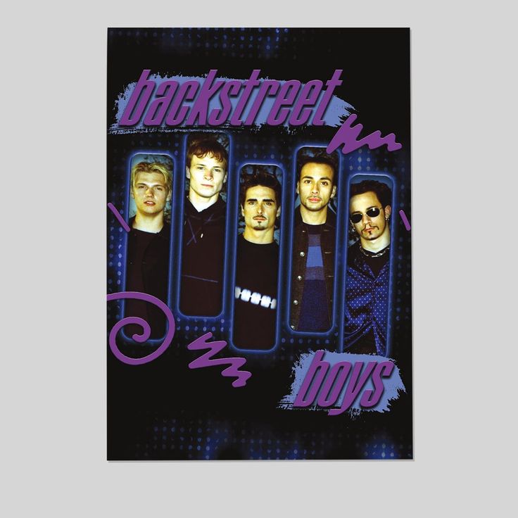 Backstreet Boys - Purple Panels Poster Size 24''x36''