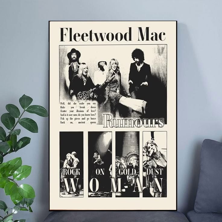 RUMOURS Album Cover Wall Art Posters No Framed Size 24''x36''