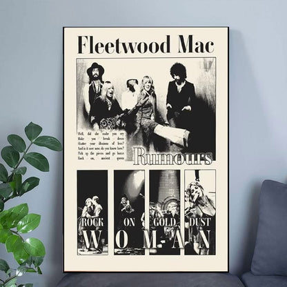 RUMOURS Album Cover Wall Art Posters No Framed Size 24''x36''