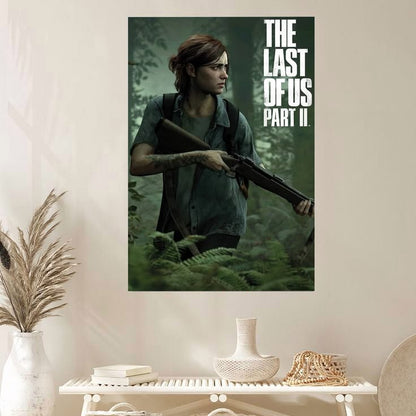 The Last Of Us: Part 2 Zombie Video Game Ellie With Rifle Print Poster Size 24''x36''
