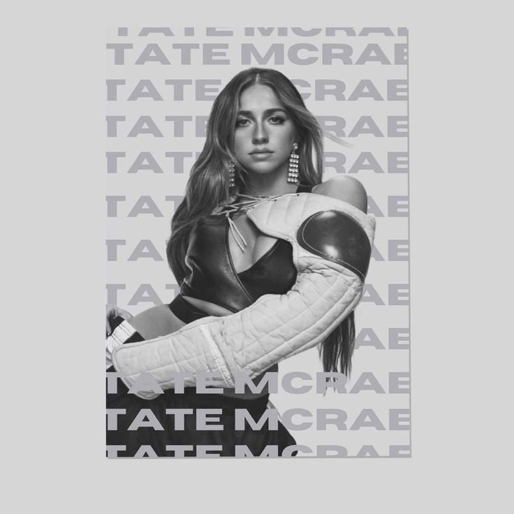 Tate McRae Poster Pop Music Wall Art Album Size 24''x36''