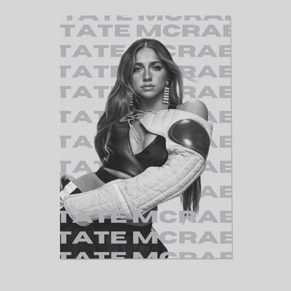 Tate McRae Poster Pop Music Wall Art Album Size 24''x36''
