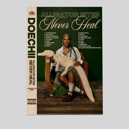 Doechii Alligator Bites Never Heal Album Poster Music Swamp Princess Album Cover Tracklist Size 24''x36''