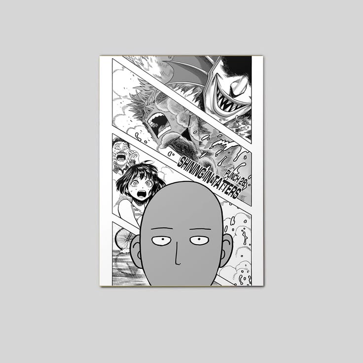 Saitama Anime Poster Home Decor Poster Size 24''x36''