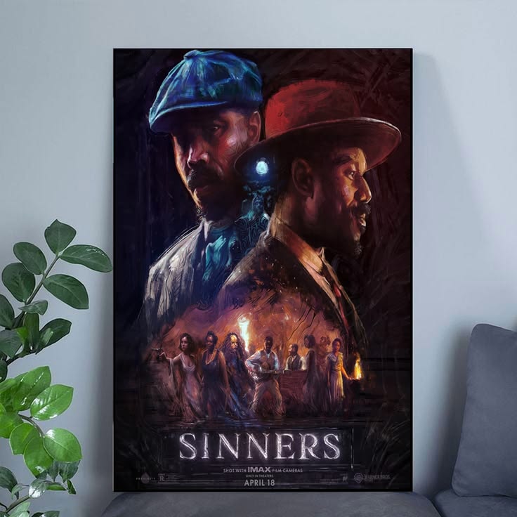 Sinners Movie Poster Michael B Jordan Hailee Steinfeld Miles Size 24''x36''