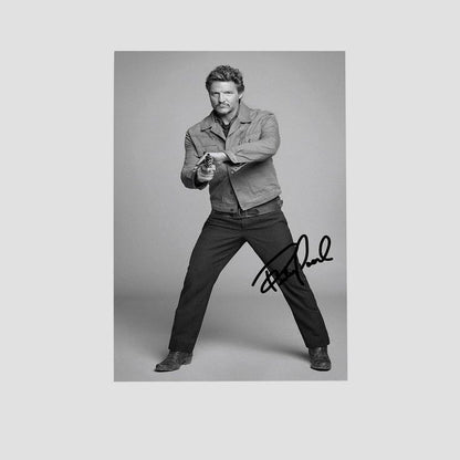 Pedro Pascal Outstanding Actor Signature Poster Retro Style - Size 24''x36''