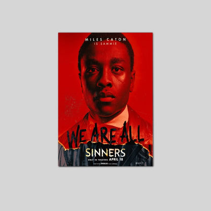 Sinners Movie Poster Michael B Jordan Hailee Steinfeld 6 Poster Size 24''x36''
