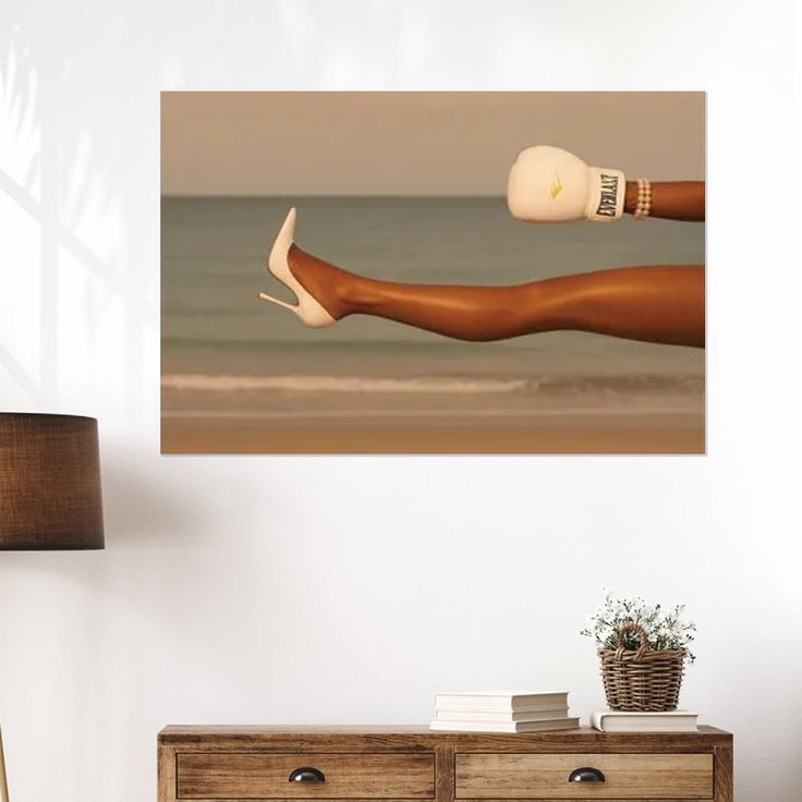 Fashion Boxing Wall Art – Surreal Pop Art Poster Size 24''x36''