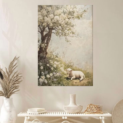 Vintage Spring Landscape Printable Wall Art Poster Full Size 24''x36''