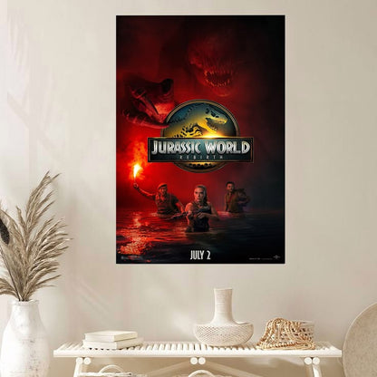 Jurassic World Rebirth Movie Poster Size 24''x36''