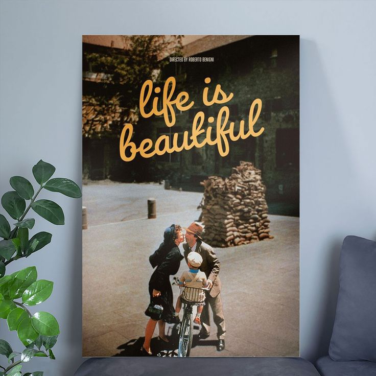 Movie Poster- Vintage Life is Beautiful Poster Size 24''x36''