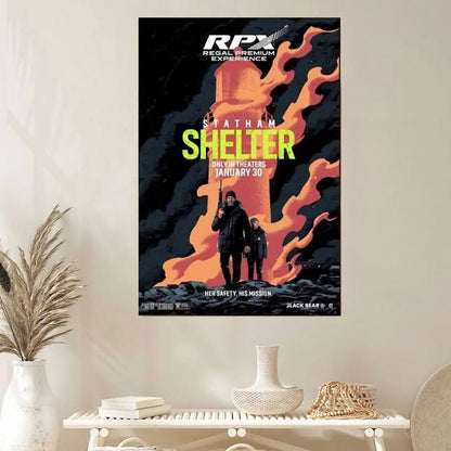Jason Statham Shelter 2026 Movie Poster Size 24''x36''