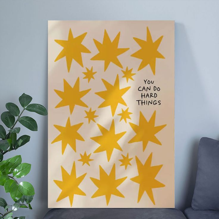 Home Decor- You Can Do Hard Things Poster Full Size 24''x36''