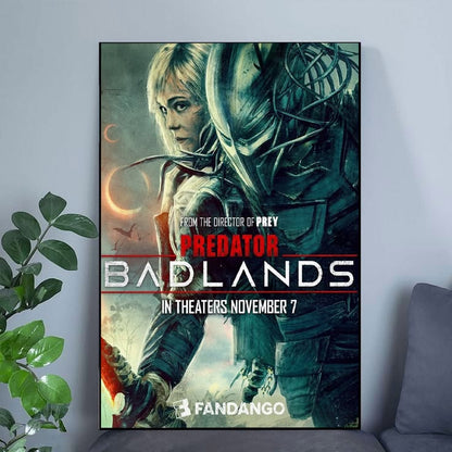 2025 Predator Badlands Movie Poster Elle Fanning First Poster Size 24''x36''