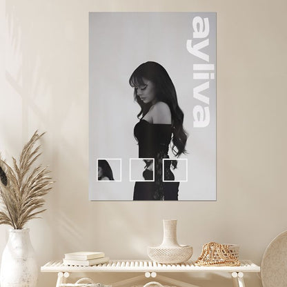 Music Poster- Ayliva Singer Poster- Vintage Style - Size 24x36