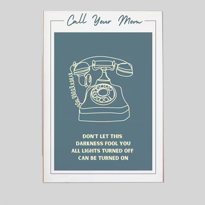 Call Your Mom Inspired Lyric Poster, Home Decor Poster Full Size 24''x36''