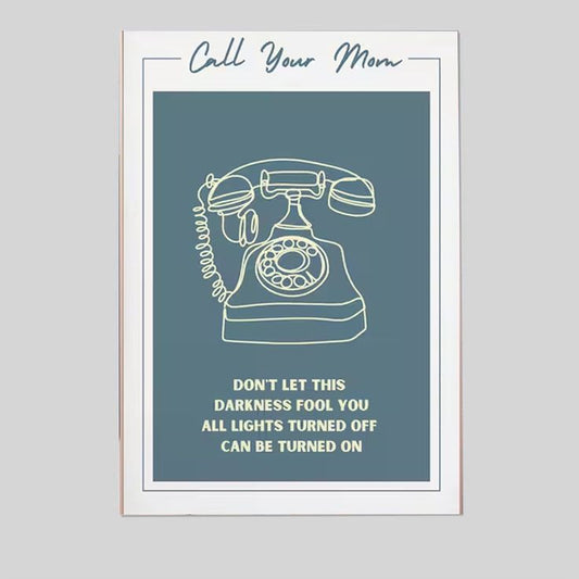 Call Your Mom Inspired Lyric Poster, Home Decor Poster Full Size 24''x36''