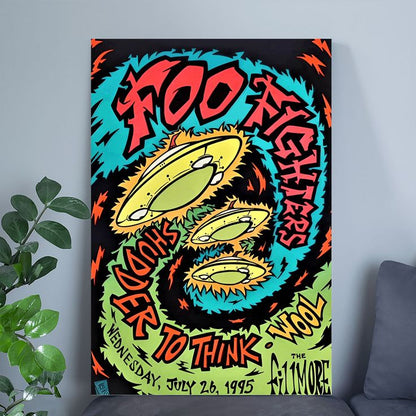 Foo Fighters Concert Poster FREE SHIPPING Size 24''x36''
