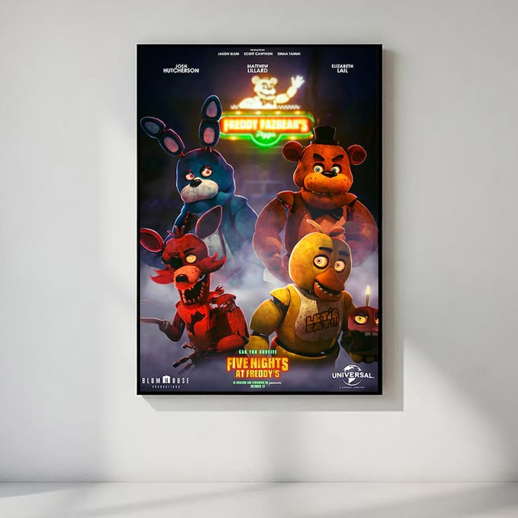 Five Nights at Freddy's 2 Movie Poster Wall Aesthetic Decor Poster Size 24''x36''