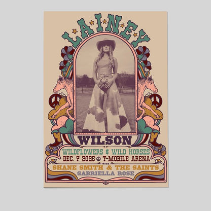 Tour 2025 Lainey Wilson Las Vegas Poster Size 24''x36''