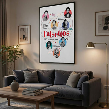 Falsettos Musical Theatre Print Poster Size 24''x36''