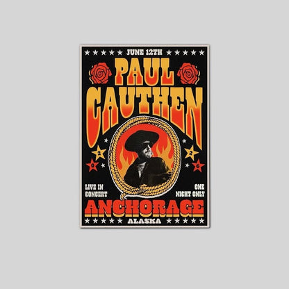 Paul Cauthen June 12 2026 Williwaw Social Outdoors Anchorage AK Tour Poster
