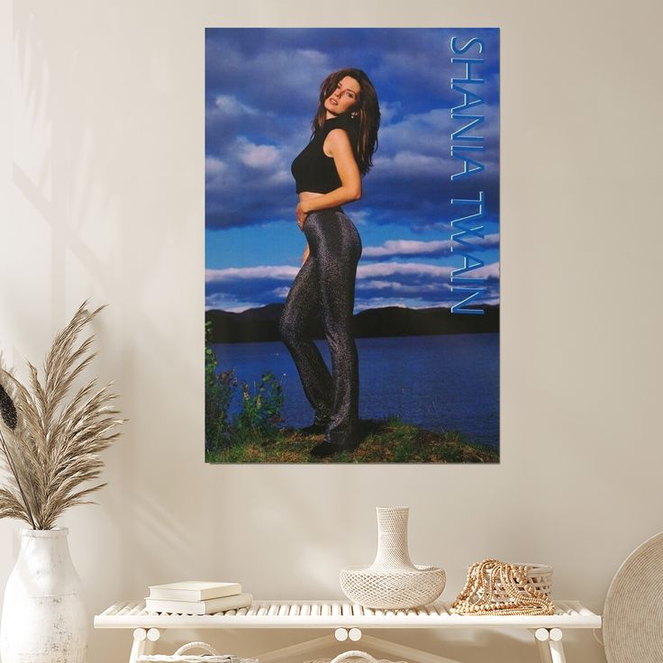 Music Poster - Shania Twain Poster - Vintage Style - Size 24x36