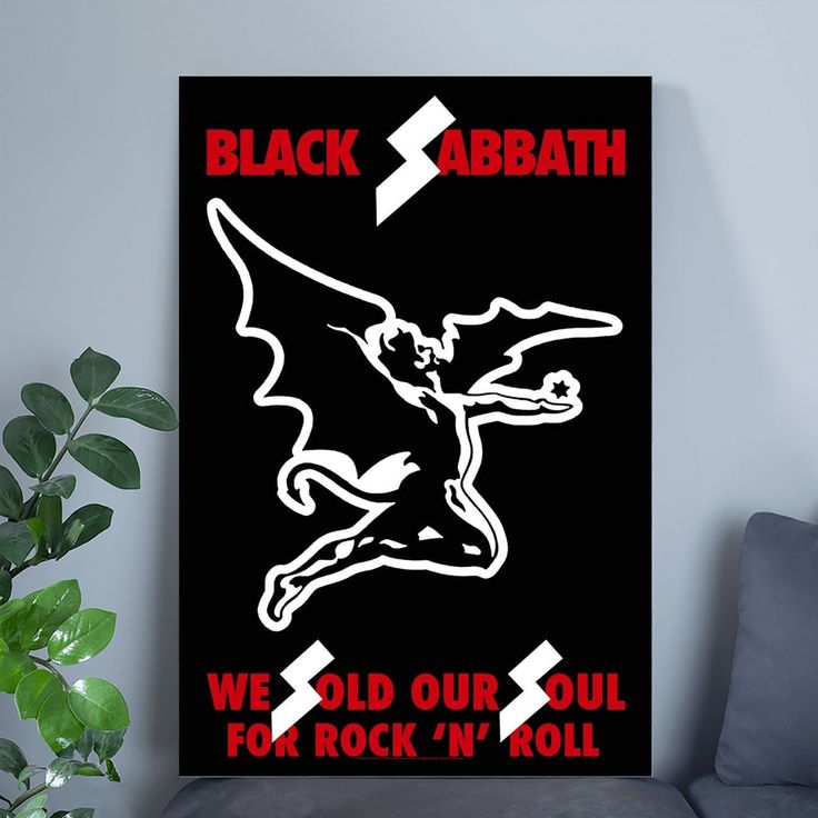 Black Sabbath we Sold Our Souls Textile Flag Black Size 24''x36''