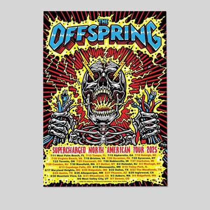 Music Poster- The Offspring Tour 2025 Poster Size 24''x36''