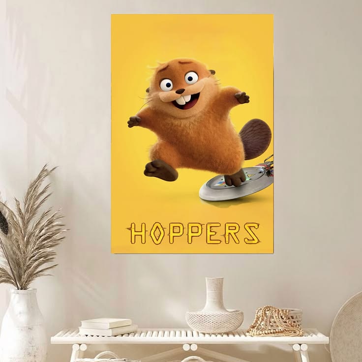 HOPPERS 2026 MOVIE POSTER WALL ART Poster Size 24''x36''