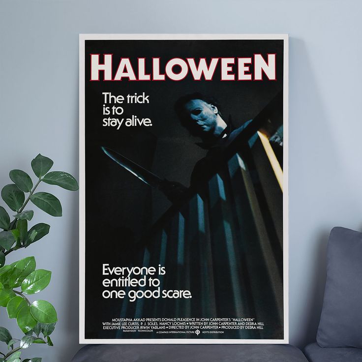 Ha.llo.ween Movie Classic Decorations Horror Movie Merchandise Michael Myers Mask Size 24''x36''