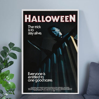 Ha.llo.ween Movie Classic Decorations Horror Movie Merchandise Michael Myers Mask Size 24''x36''