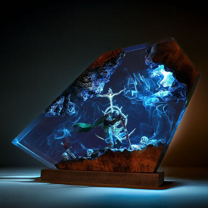 Black Beast Death Blade Resin Lamp