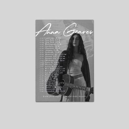 Anna Graves On Tour 2026 Music Poster Size 24''x36''
