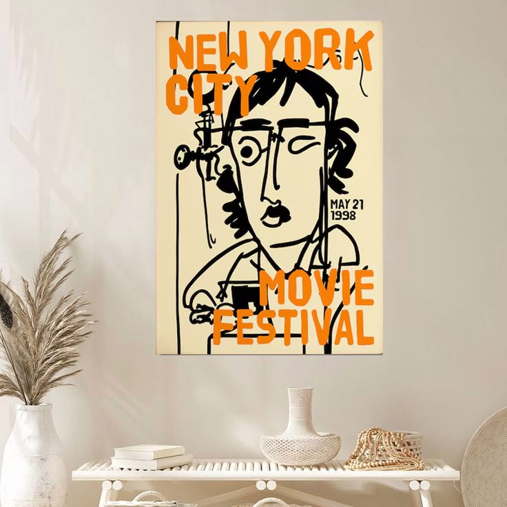 Lucky Shop Retro 1998 New York City Film Festival Poster Full Size 24''x36''