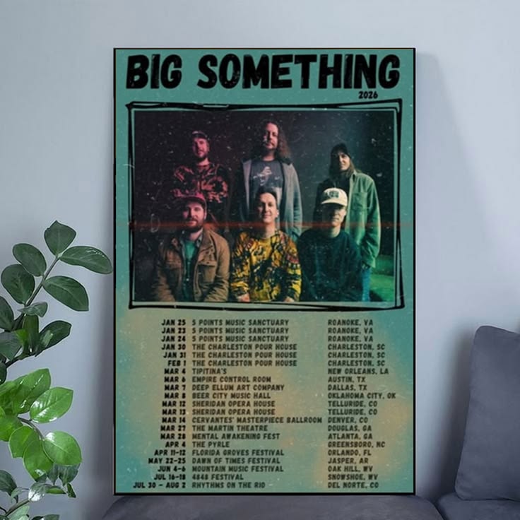 Big Something New Tour 2026 Poster Size 24''x36''