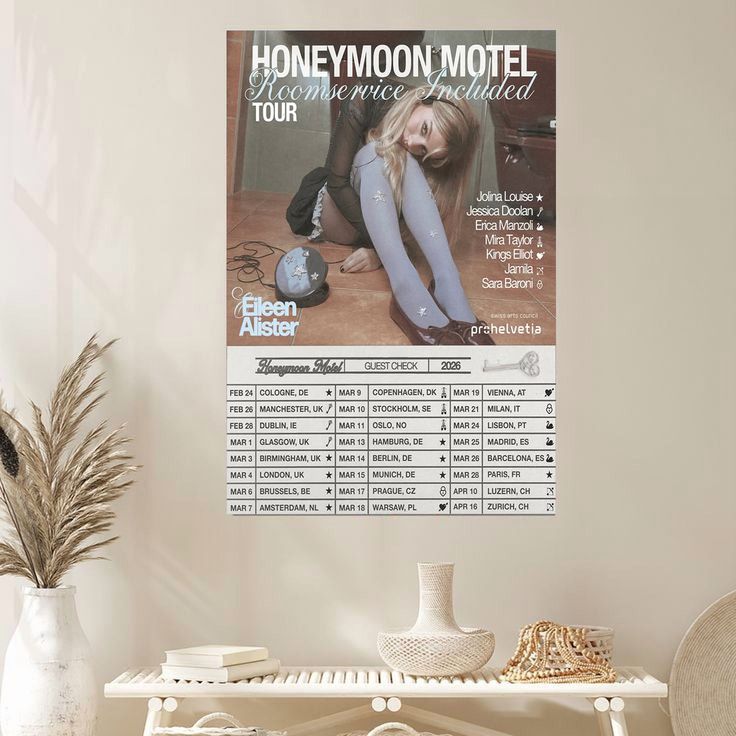 Erica Manzoli Honeymoon Motel Roomservice Included Tour 2026 Size 24''x36''
