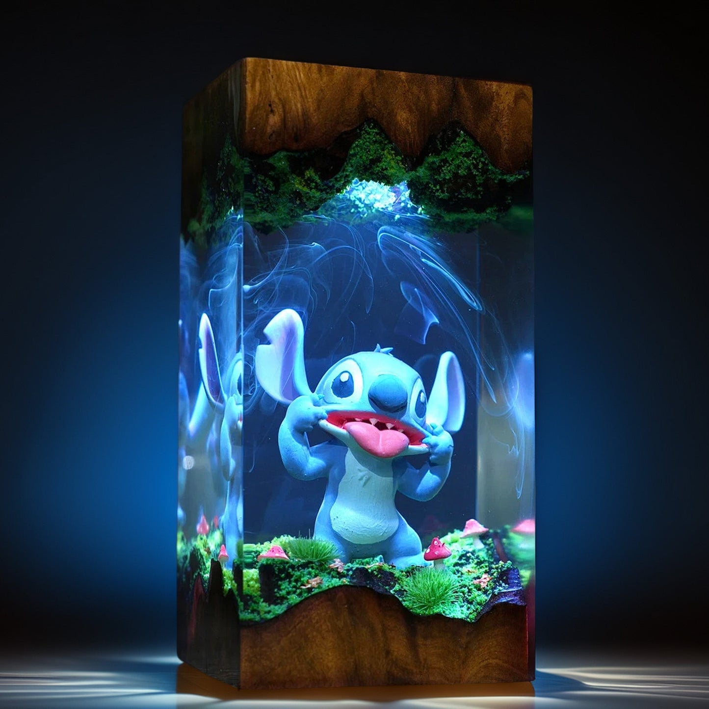 Blue Cosmic Pet Creature Resin Lamp V2